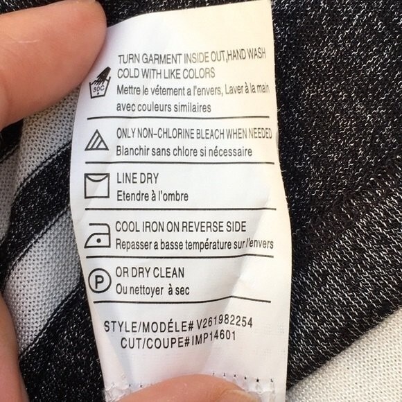 Vince Striped Variegated Long Sleeve Top L - Picture 11 of 11